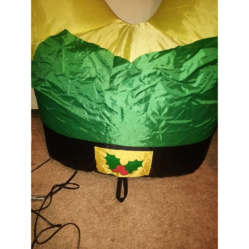 Holiday Time Christmas Inflatable Elf Legs, 3.5' Lights Up